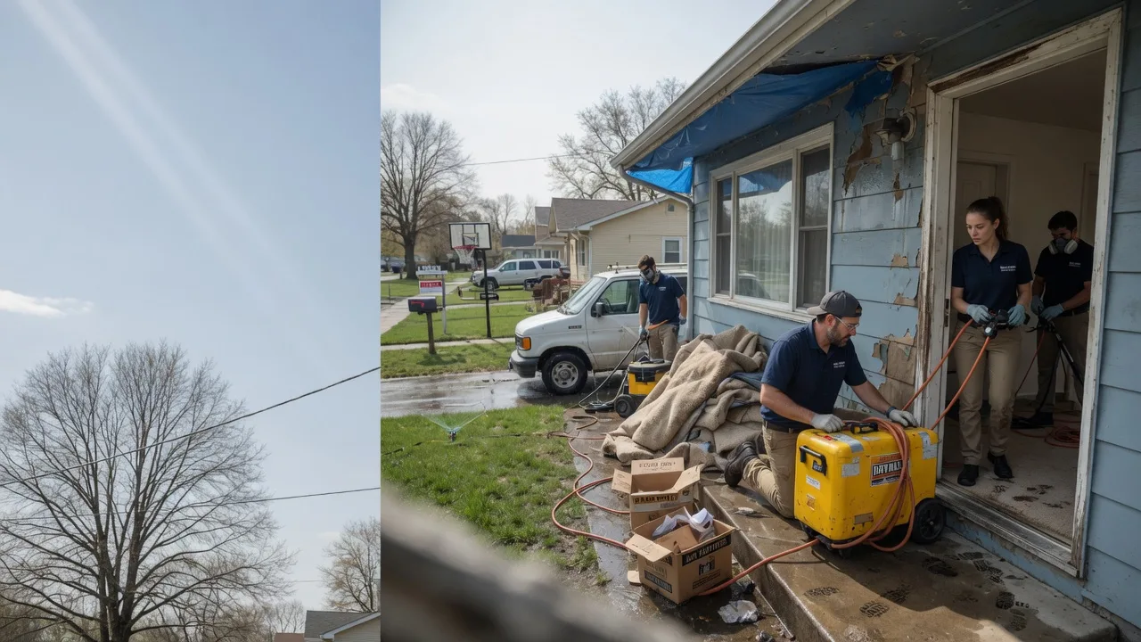 Basement Flood Cleanup in Edwardsville, KS near me